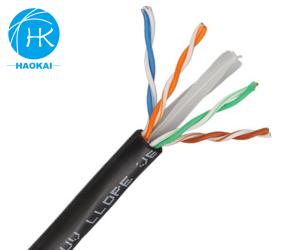 China UTP CAT6 UV Resistance Outdoor LAN Cable Cat6 Ethernet Network Cable 300m factory