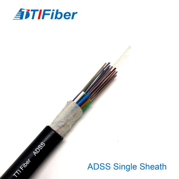 Outdoor 6/12/24/36/48/96/144 Core Adss G652d Manufacturers Price Aerial Single