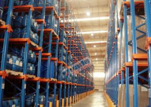 China Wine / Tobacco Carton Storage Rack 10 Pallet Deep , Heavy Duty Pallet Racks Drive In factory