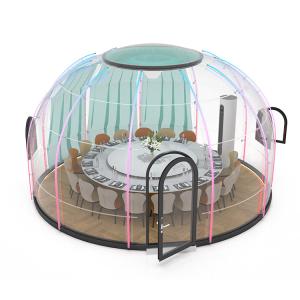 China Diameter 5.5m Small Bubble Tent PC Polycarbonate Garden Dome Bubble Tent factory
