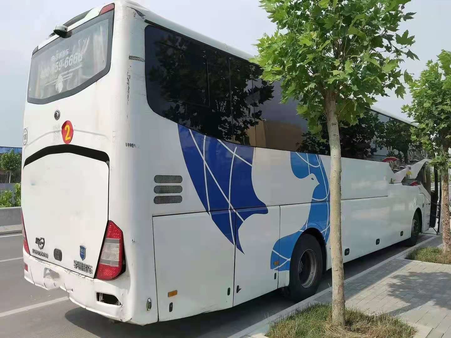 Used Yutong Bus 55 Seats Weichai Rear Engine Second Hand Bus ZK6127 Single Door Steel Chassis