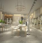 Various Shapes Commercial Display Cabinet , Wooden Display Units For Retail