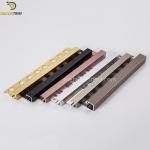 Metal Aluminium 10mm Square Edge Tile Trim For Tile Edging Protection