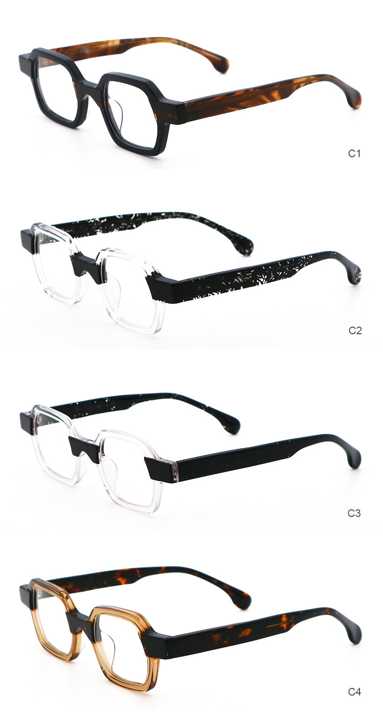 Retro Fashion Personality Acetate Optical Glasses Frame Unisex MR 98022