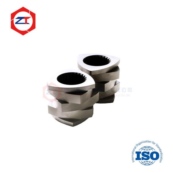 High Wear Resistance 3 Flighted Extruder Screws And Barrels OD 50.5mm For ZSK /