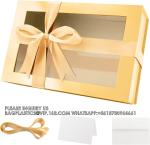 Gold Gift Box For Present Contains Ribbon, Card, Bridesmaid Proposal Box, Extra