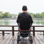 Folding Motorized Lightweight Wheelchair Aluminum Alloy