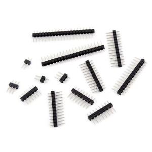 China Pin spacing of 2.54mm, copper pin socket for female pins, 1 * 2p, 3 4 5 6 8 20p, single straight pin factory