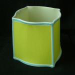 Square Cut Corner Bedside Lamp Shades 4 Convex Angle E26