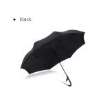 C Shaped Handle Windproof Double Layer Folding Inverted Umbrella