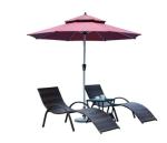 CE BSCI S Shape Stylish Practical Outdoor Sun Lounger Villa Courtyard Pool