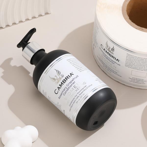 Waterproof Shampoo Bottle Label Stickers Production Date Information Self