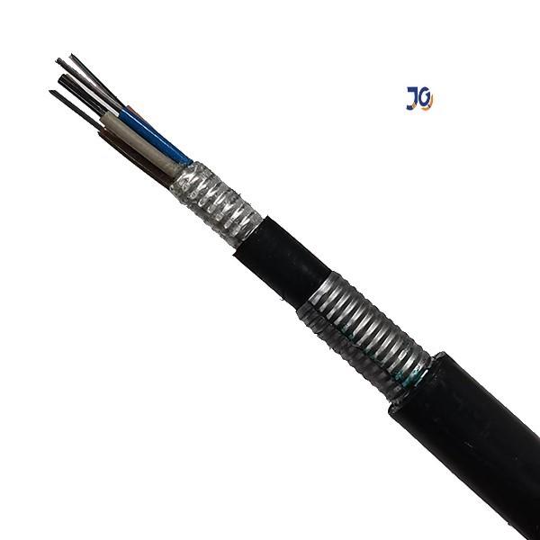 Anti Rodent Double PE 2-144 Core G652D Direct Buried Fiber Optic Cable GYTA53