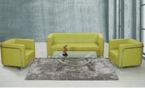 China Modern PU leather China reception office sofa factory