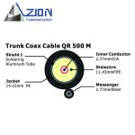 Welding Smooth Aluminum Tube QR500 Trunk Coaxial Cable 2.77mm CCA Conductor
