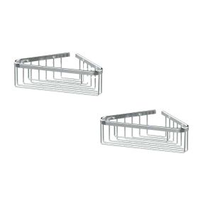 Single Layer Triangle Shower Rack Corner Shelf for Wall Mount Customized and