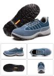 Comfort Genuine Leather Safety Shoes , Blue Sports Work Shoes For Men'S Working