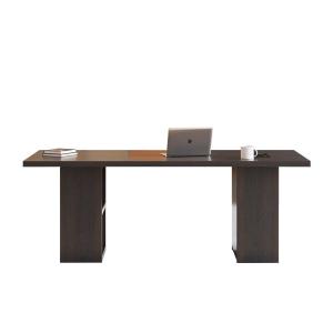 China Study Boss Home Office Computer Desk Solid Wood Customized factory