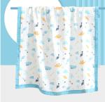 Lovely Animals Printing 4 Layer Gauze Fabric 200gsm No Fluorescent Agent