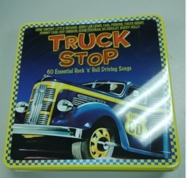 China wholesale music cd tin box with hinge factory