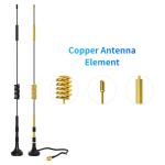 Stable Signal Dual Band Outdoor Car DAB Rubber Loop Spring 4G Magnetic Base