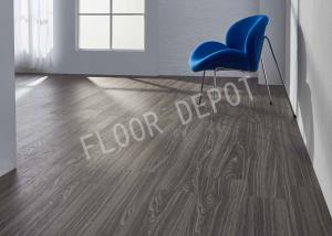 China Wood Grain Stone Plastic Flooring , SPC Rigid Core Flooring Ixpe Click Lock factory