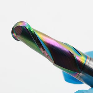 China Specification Of Solid Tungsten Carbide Ball Nose End Mills For Copper Electrode factory