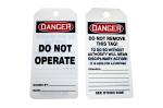By The Roll PVC Sign Legend Do Not Remove This Tag Sign Header Danger