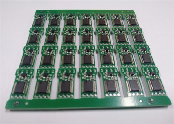 6 Layer 2 Oz Prototype PCB Assembly Black Soldmask White Silkscreen Green