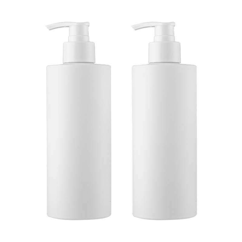Personal Skin Care Packaging PET Collar Empty Amber White 500ml 1000ml Shampoo Shower Gel Lotion Pump Bottles for Hair