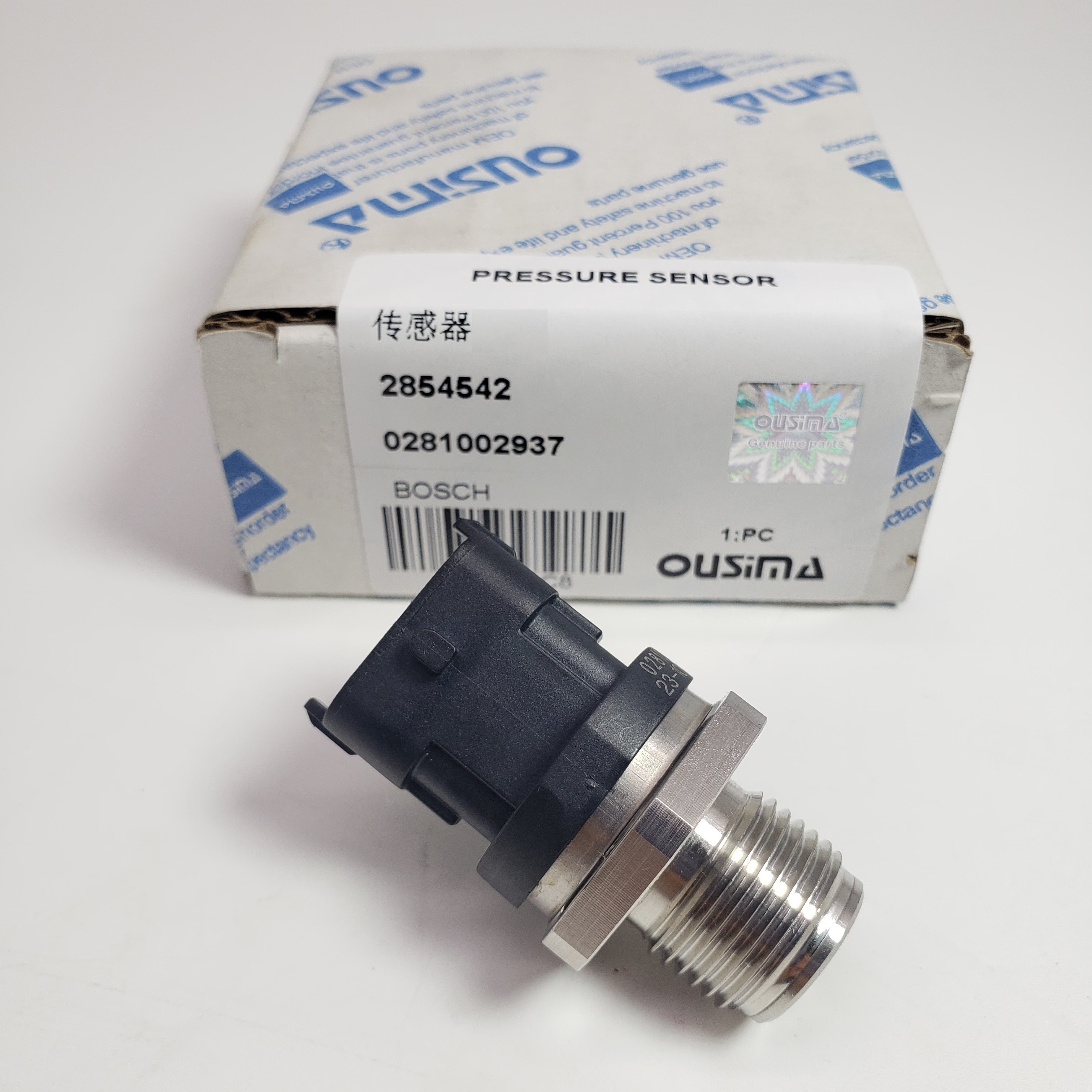 Fuel Rail Pressure Sensor 2854542 0281002937 For Bosch