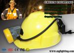 6400mAH Safety Mining Hard Hat Led Lights Semi - Corded Type 8000 Hours Life
