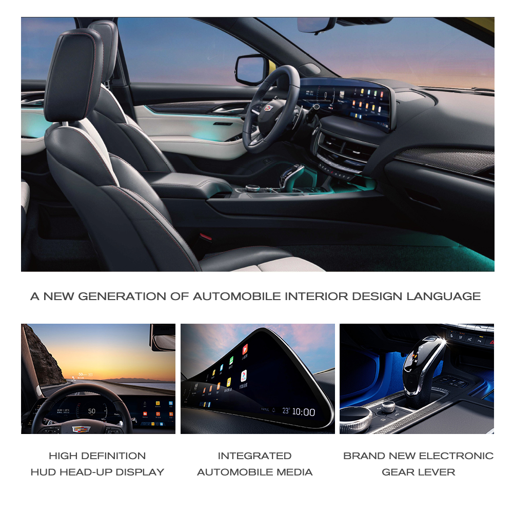 s Best Gas Auto Cadill-ac CT5 Platinum Edition Luxurious Vehicle with 4-door 5-seater Body Structure and 66L Tank Volume