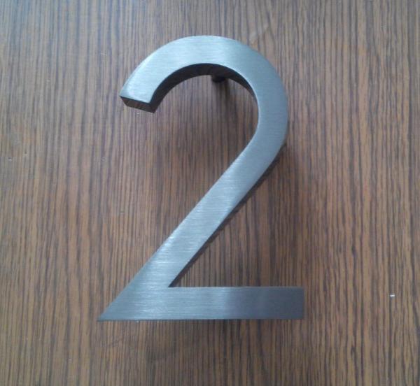 3D Sign Letter stainless steel house Street Number custom H20CM number gold 3d