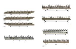 China Pin Bar Chemical Resistance Stenter Machine Parts Pin Metal Plates factory