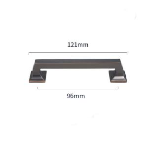 China 31*27mm Brass Cabinet Pull Handles Modern Minimalist Wardrobe Drawer Handle factory