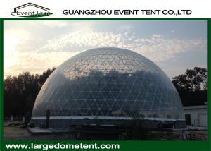 China 20m Diameters Round Geodesic Dome Tents With Clear PVC Fabric factory