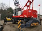 Red 110KW 2100RPM Full Rotary 40T Tire Mounted Crane