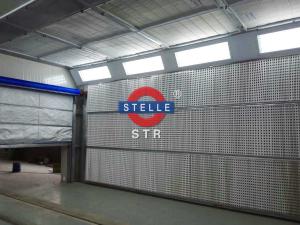 China Automotive Paint Booths Electrostatic Side Lightings With 2×18 W LED Lamps factory