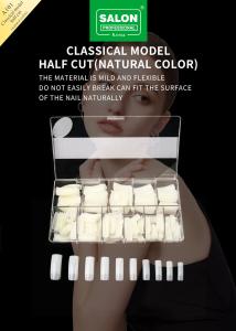 China Professional False Nails Tips Natural Clear Color Full Cover Artificial Finger Nails Half Cover French Nail Tips factory