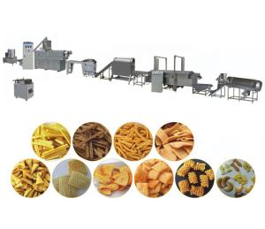 China Automatic Corn Puff Production Line 4500KG 100-500kg/h Stainless Steel Material factory