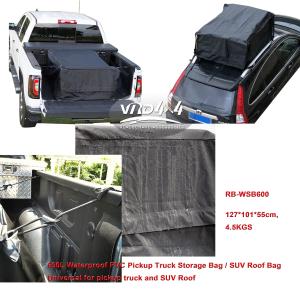 China Truck Kits Storage bag PVC Cabs Bag SUV Roof Bag OEM Portable Waterproof Backbag Pickup Truck factory