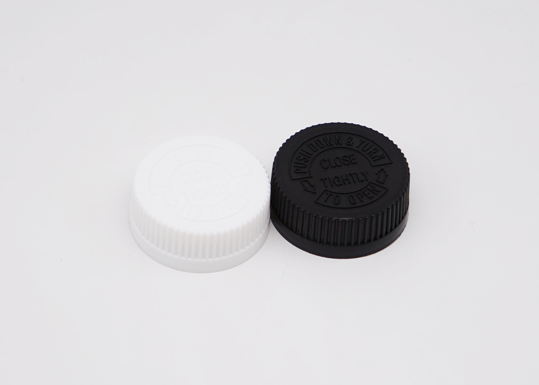 FDA Eco Friendly 15mm Child Resistant Caps with PE plug