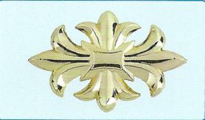 China Gold Colour Coffin Hardware Plastic Flower , Coffin Ornaments Long Life factory