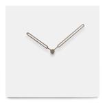 Square Wall Clock Carve Numbers 12 Inch Nordic Wooden Wall Clock