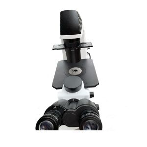 100 - 400X Biological LED Microscope Optical System Inverted Trinocular