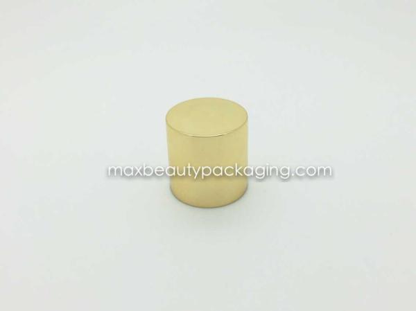 N2024 classic round shiny gold nail polish cap nail polish packaging double cap