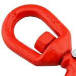 Plain Finish High Strength Steel Forklift Lifting Hoist Swivel Hook