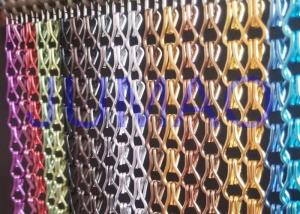 China Aluminium Metal Chain Link Curtains Insect Fly Door Blinds Screen Pest Control factory