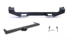 China Jimny Sport B rear bumper with spare tire rack 4x4 Tail Bumper for Jimny auto steel bumper factory